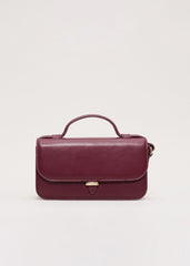 Leather Mini Bag - Dark Red