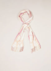 Checked Scarf - Pale Pink