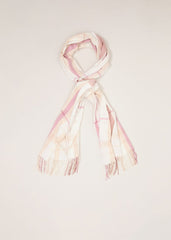 Checked Scarf - Pale Pink