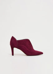 Suede Boots - Dark Red