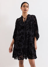 Mila Velvet Dress - Black
