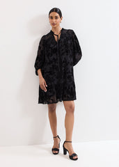 Mila Velvet Dress - Black