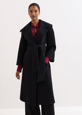 Annabel Collar Coat - Black