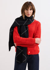 Luxe Lurex Scarf - Black