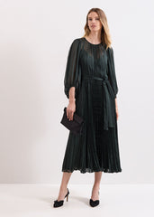 Lucie Pleat Dress - Green