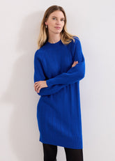 Eleana Blue Knit Dress - Blue