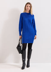 Eleana Blue Knit Dress - Blue