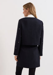 Rue Cropped Jacket - Black