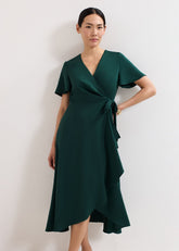 Julissa Wrap Dress - Green
