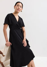 Julissa Wrap Dress - Black