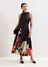 Cheryl Printed Midi Dress - Multi