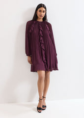 Layla Swing Dress - Burgundy