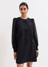 Jamie Bow Dress - Black