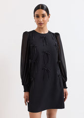 Jamie Bow Dress - Black