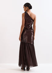 Lola Sequin Dress - Brown