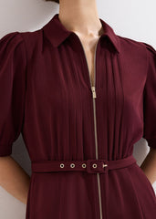 Petite Candice Jumpsuit - Burgundy