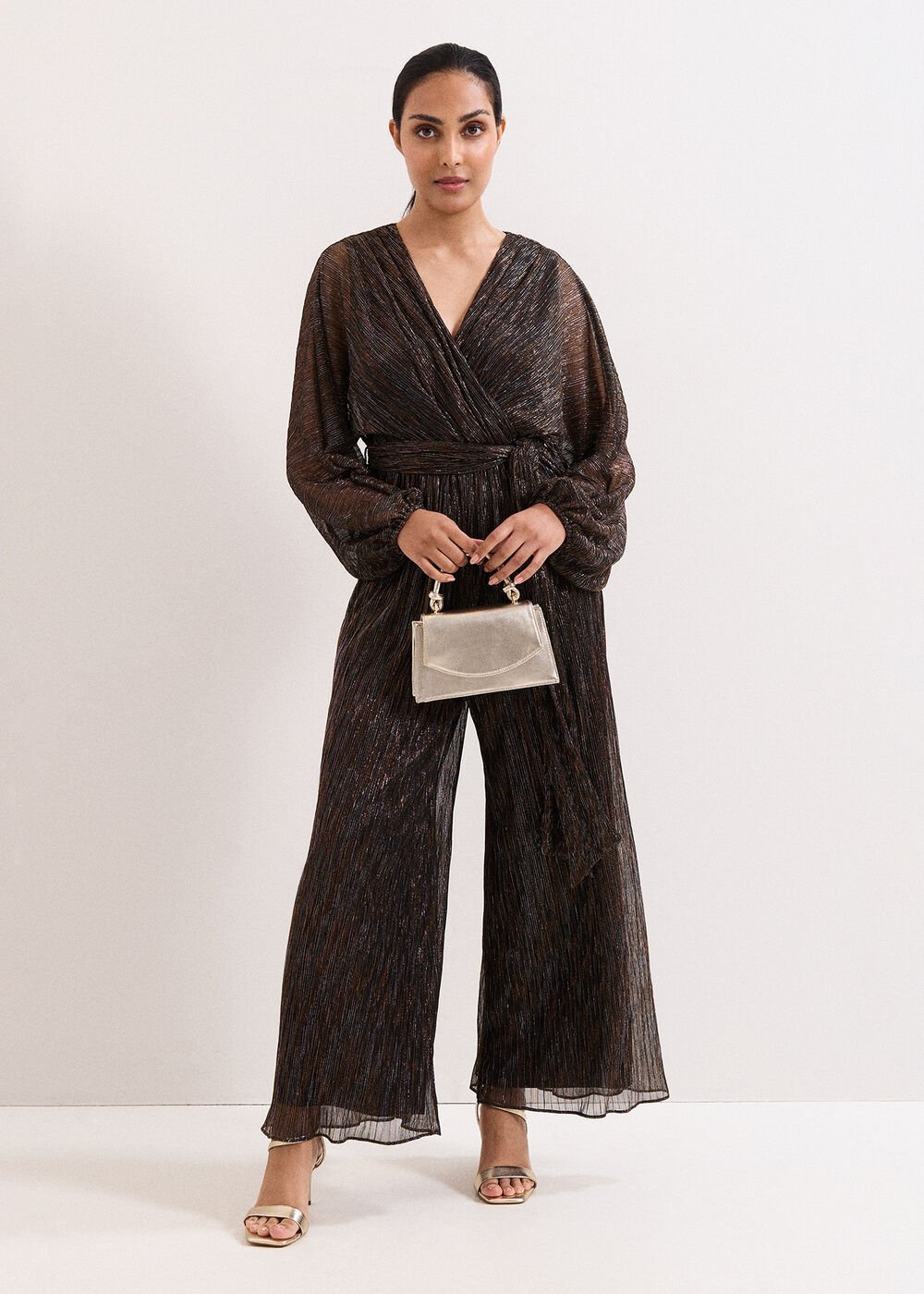 Petite Rachel Jumpsuit - Gold