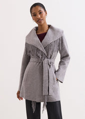 Lisa Tassel Coat - Grey