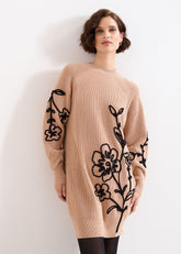 Rosa Applique Jumper - Tan