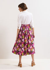 Arina Floral Skirt - Pink