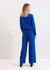 Aubrie Blue Straight Leg Trousers - Cobalt