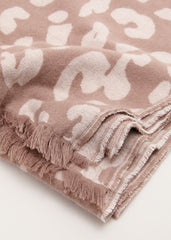 Mocha Leopard Scarf - Brown