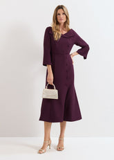 Petite Sienna Dress - Burgundy