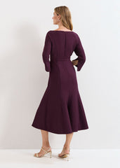Petite Sienna Dress - Burgundy