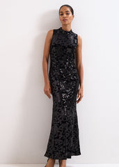 Trudy Sequin Dress - Black