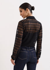 Kennedy Burnout Top - Black