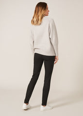Amina Double Zip Skinny Jeggings - Forest Green