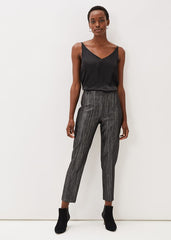Geri Glitter Trousers - Black/Silver