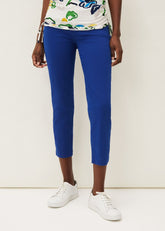 Ramona Cropped Straight Leg Jean - Cobalt