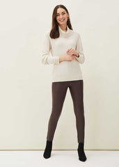 Kristina Faux Leather Skinny Jean - Mulberry
