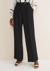 Opal Wide Leg Trousers - Black