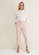 Ulrica Straight Leg Trousers - Pale Pink