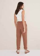 Ivana Relaxed Chino Trouser - Chocolate