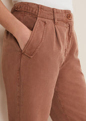 Ivana Relaxed Chino Trouser - Chocolate