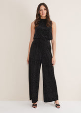 Dove Glitter Velvet Trouser - Black/Multi
