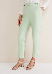 Ulrica Straight Leg Trousers - Pistachio