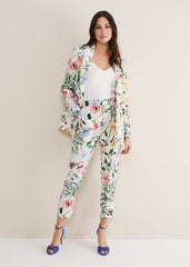 Ulrica Floral Cigarette Trousers - Multi-Coloured