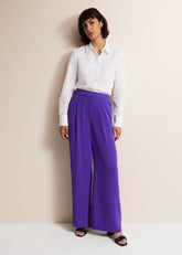 Azylnn Purple Wide Leg Trousers - Purple