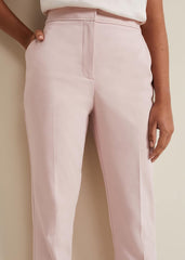 Petite Ulrica Tapered Suit Trouser - Antique Rose