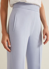 Alexis Pleat Waistband Suit Trouser - Blue