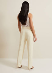 Alexis Pleat Waistband Suit Trouser - Yellow