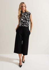 Lori Black Ponte Culottes - Black