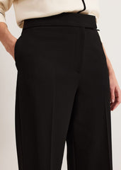 Trixie Turn Up Hem Trouser - Black