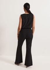 Samantha Petite Hotfix Trouser - Black
