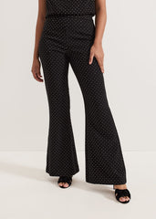 Samantha Petite Hotfix Trouser - Black