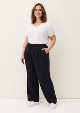 Bethany Linen Trousers - Navy